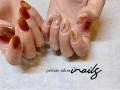 imari-nail-salon-inails-gold-color-and-wine-color-nail